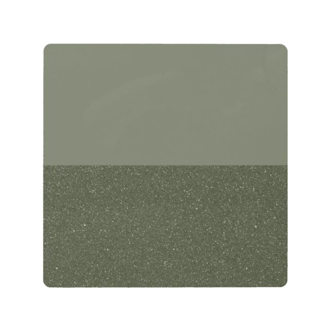 Minimalist Moss Green Metal Wall Art – Customize (Front)