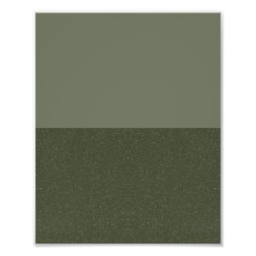 Minimalist Moss Green Poster Print – Customizable