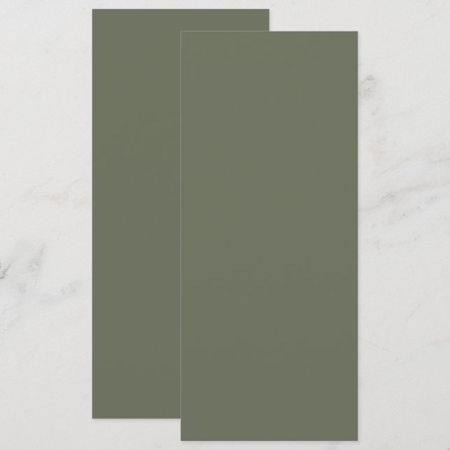 Minimalist Moss Green Save The Date – Customizable (Front/Back)