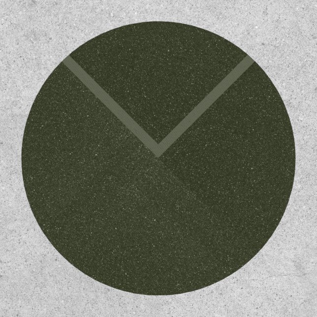 Minimalist Moss Green V-Patch – Customizable Patch (Front)