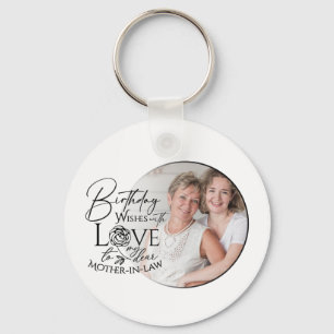 Minimalist  Mother-in-law Birthday Gifts Keychain