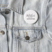 Minimalist Mother of the Groom Bridal Shower Button (In Situ)