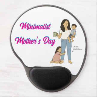 Minimalist Mother’s Day Greeting Card Illustration Gel Mouse Pad