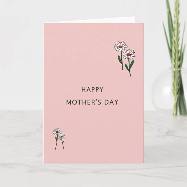Minimalist Mothers Day Art Card (Front)