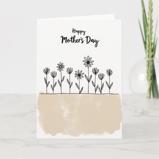 Minimalist Mothers Day Card (Front)