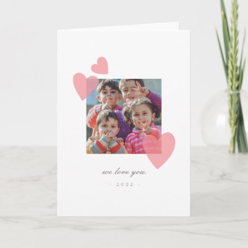 Minimalist Mothers Day Photo Gift  Card