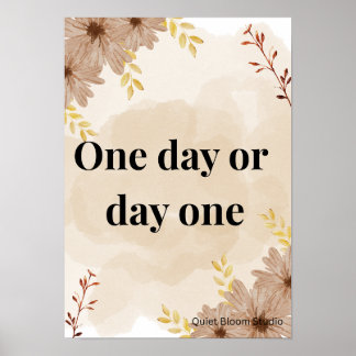 Minimalist Motivational Quote Poster 