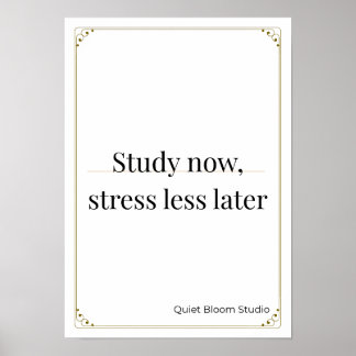 Minimalist Motivational Quote Poster 