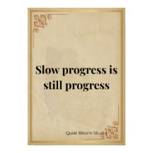 Minimalist Motivational Quote Poster 