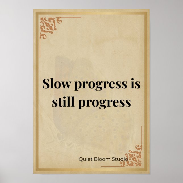 Minimalist Motivational Quote Poster  (Front)