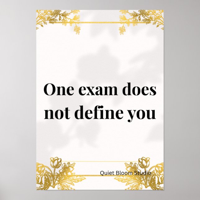 Minimalist Motivational Quote Poster  (Front)