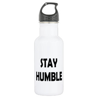 Minimalist & Motivational – Stay Humble Stainless Steel Water Bottle