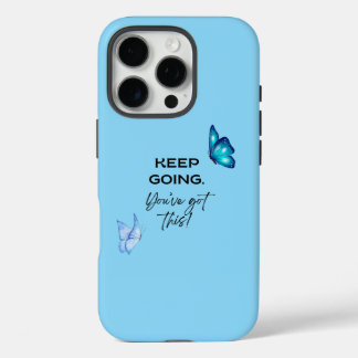 Minimalist Motivational You've Got This Baby Blue iPhone 16 Pro Case