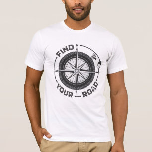 Minimalist Motorcycle Compass T-Shirt