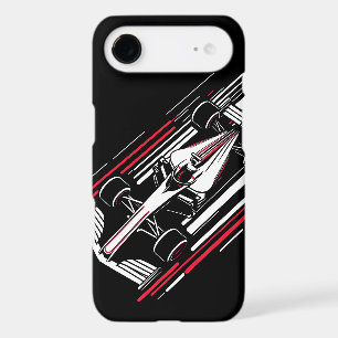 Minimalist Motorsport Formula Race Car Speed Lines iPhone 17 Air Case