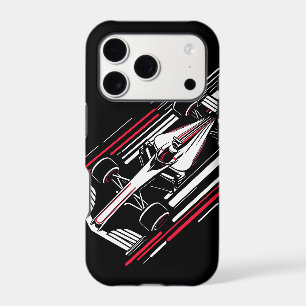 Minimalist Motorsport Formula Race Car Speed Lines iPhone 17 Pro Case