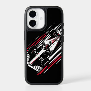 Minimalist Motorsport Formula Race Car Speed Lines iPhone 17 Case