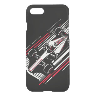Minimalist Motorsport Formula Race Car Speed Lines iPhone SE/8/7 Case