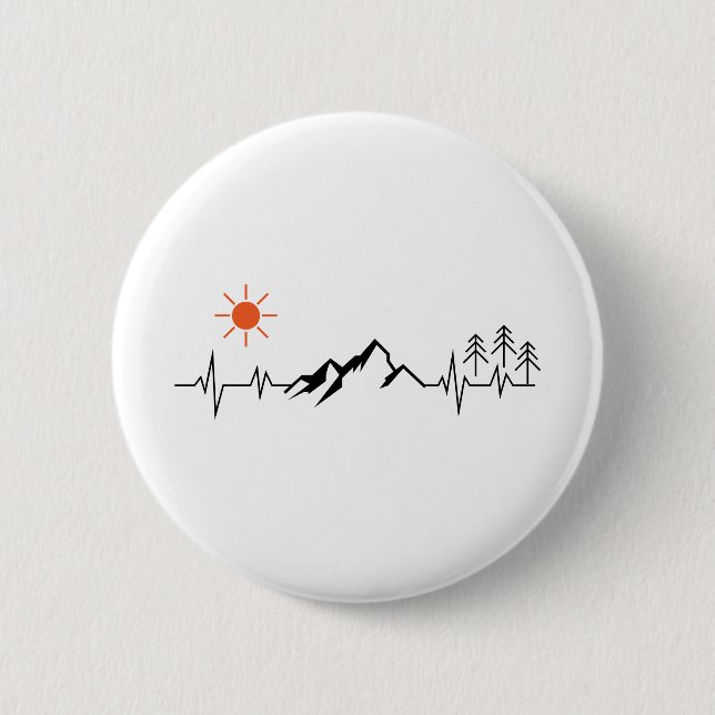 minimalist mountain button (Front)