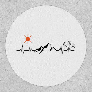 minimalist mountain patch