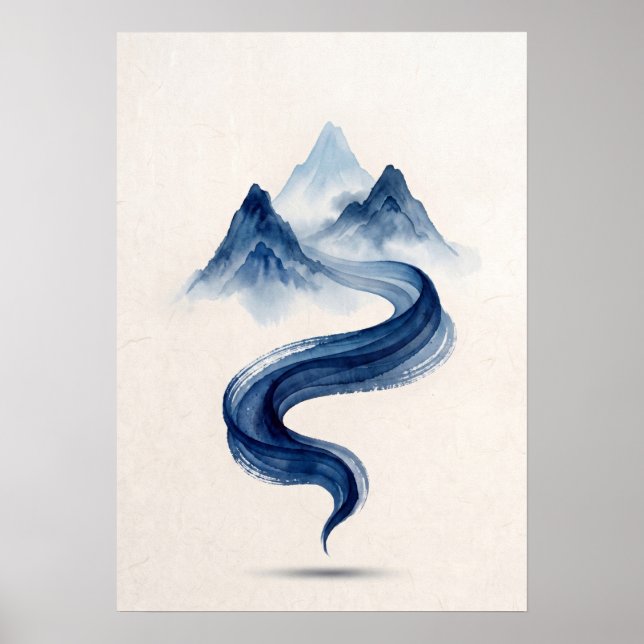 Minimalist Mountain Poster (Front)
