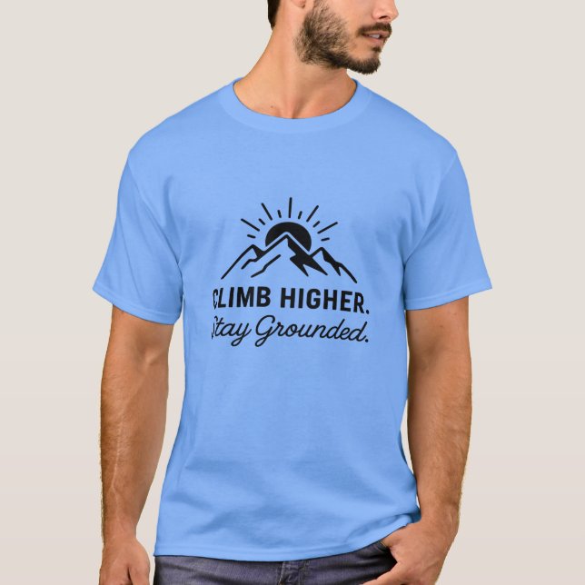Minimalist Mountain Quote T-Shirt Design (Front)