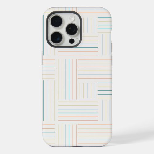 Minimalist Multi_colored Stripe IPhone Case