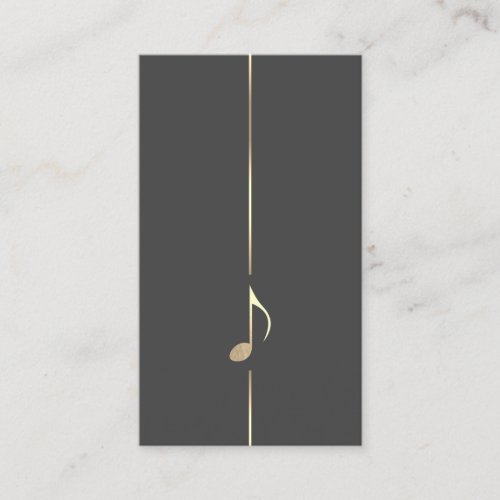 Minimalist Music Eighth Note Business Card