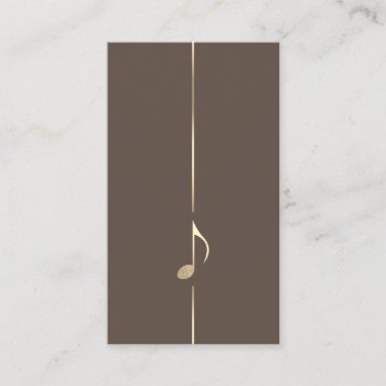 Minimalist Music Eighth Note Business Card by istanbuldesign at Zazzle