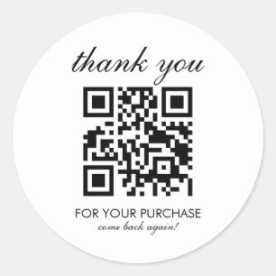 Minimalist Nail Salon Appointments QR Code Script Classic Round Sticker