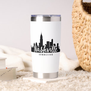 Minimalist Nashville Skyline, Tennessee City Insulated Tumbler