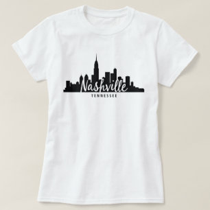 Minimalist Nashville Skyline, Tennessee City T-Shirt