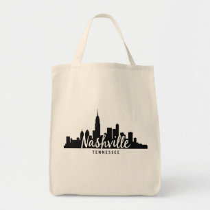 Minimalist Nashville Skyline, Tennessee City   Tote Bag