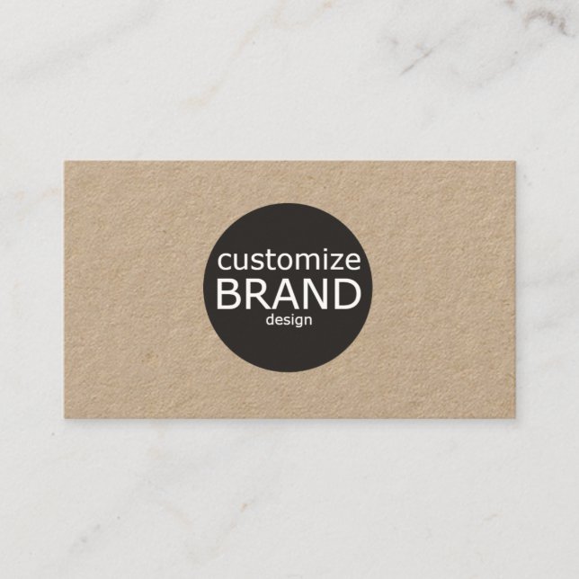 Minimalist Natural Professional Logo Business Card (Front)