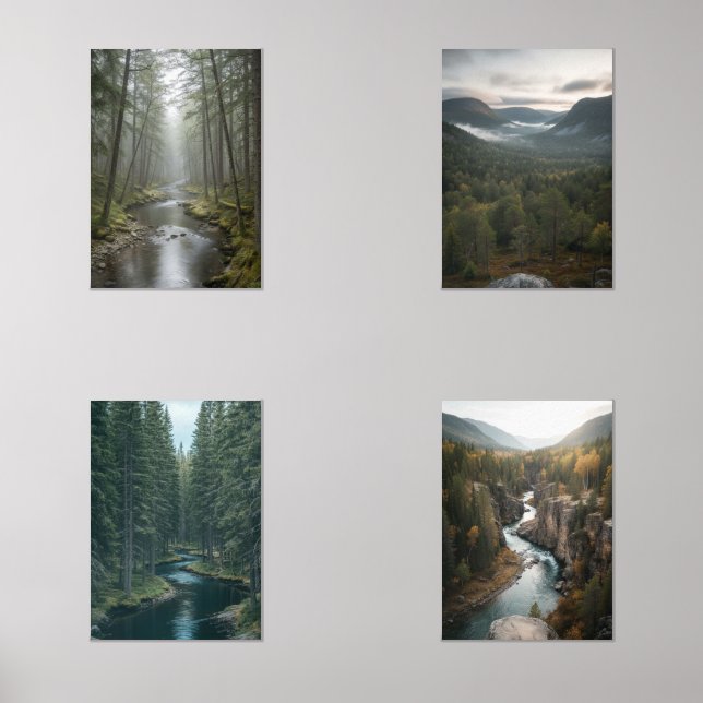 Minimalist nature prints are calm and soothing. (Front)
