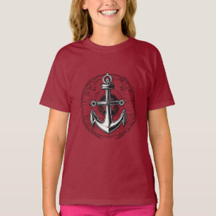 Minimalist Nautical Anchor - Symbol of Stability T-Shirt