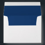 Minimalist Navy Blue Monogram Note Card Envelope<br><div class="desc">Write down your message or notes on this minimalist elegant-looking navy blue note card envelope. Personalize it with your initials and name.</div>