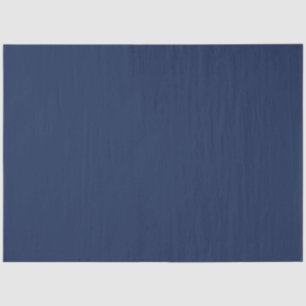 Minimalist Navy Blue Plain Solid Color Tissue Paper