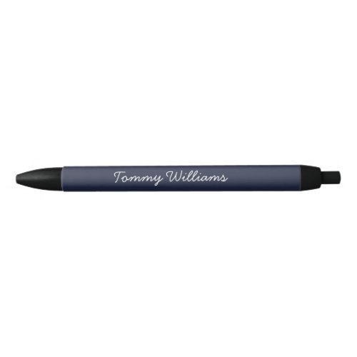 Minimalist Navy Blue Professional Simple Black Ink Pen