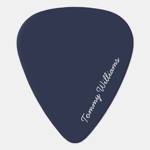 Minimalist Navy Blue Professional Simple Guitar Pick