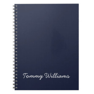 Minimalist Navy Blue Professional Simple Notebook
