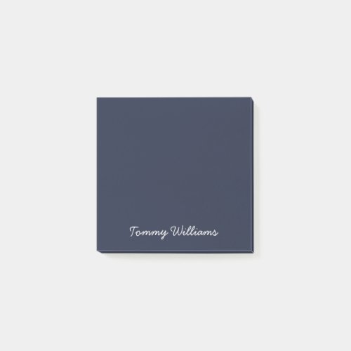 Minimalist Navy Blue Professional Simple Post_it Notes