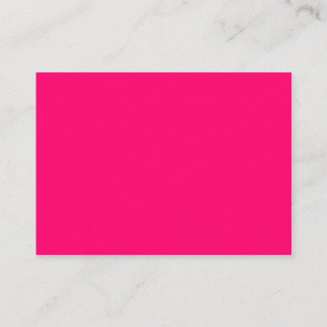 Minimalist Neon Pink Enclosure Card – Customizable (Front)