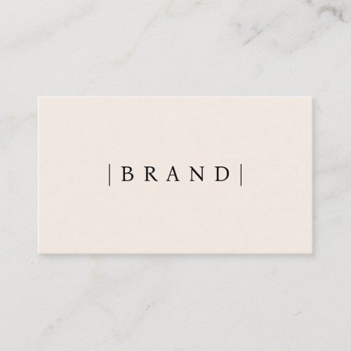 Minimalist neutral add brand name calling card