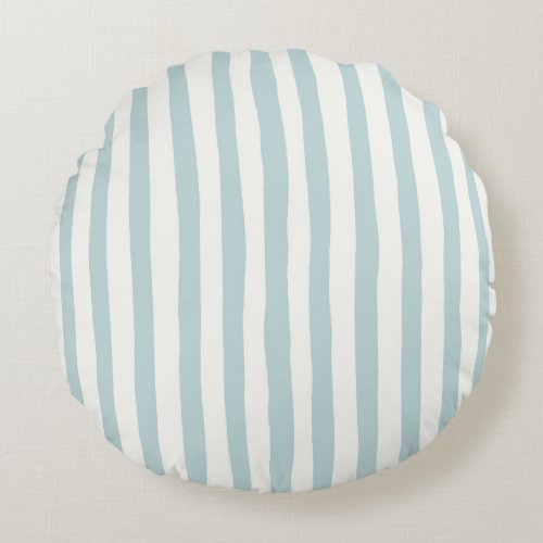 Minimalist Neutral Boho Baby Design Round Pillow
