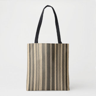 Minimalist Neutral Earth Tone Vertical StripedTote Tote Bag
