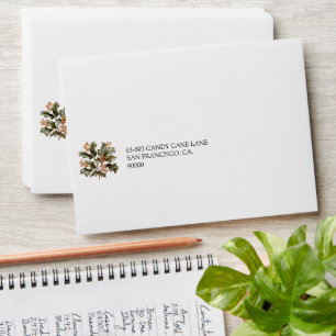 Minimalist neutral earthy tones green gold envelope