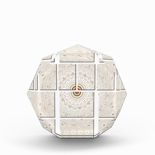 Minimalist Neutral Geometric Beige Tonal Design Award (Front)