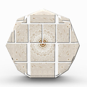 Minimalist Neutral Geometric Beige Tonal Design Award