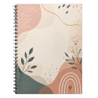 Minimalist Neutral Rainbow Journal